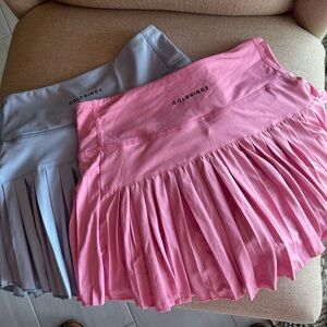 Goldhinge Pink and Gray Skirt Duo